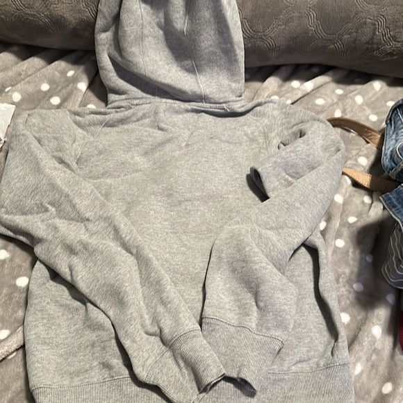 Aritzia gray hoodie with blueish logo - Picture 4 of 5